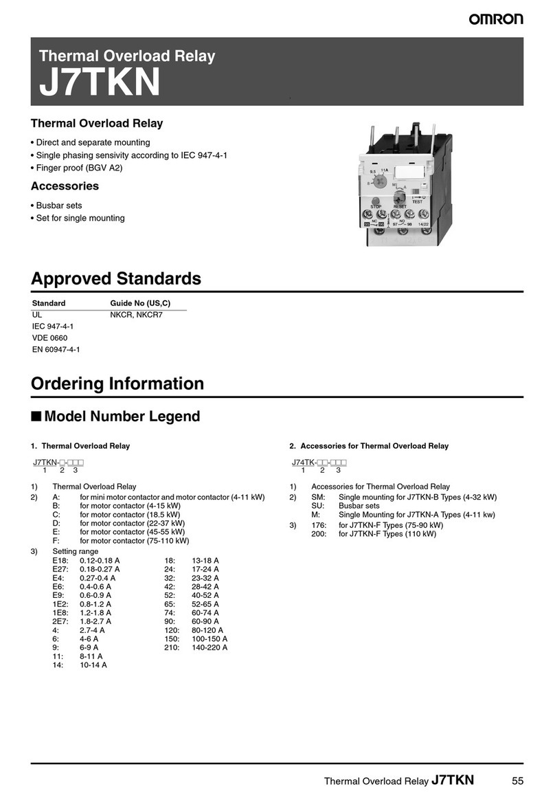Omron J7TKN - datasheet Omron J7TKN - datasheet