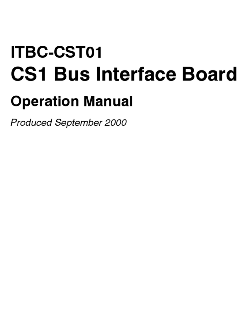 Omron ITBC-CST01 - 09-2000 User manual