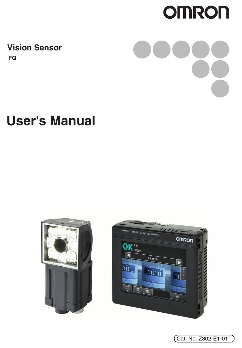 Omron FQ - V1 User manual Omron FQ - V1 User manual