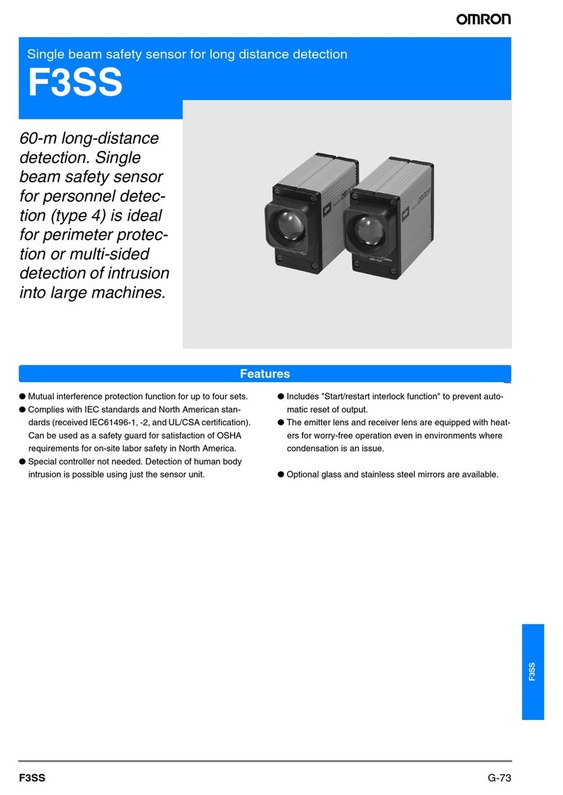 Omron F3SS User manual Omron F3SS User manual