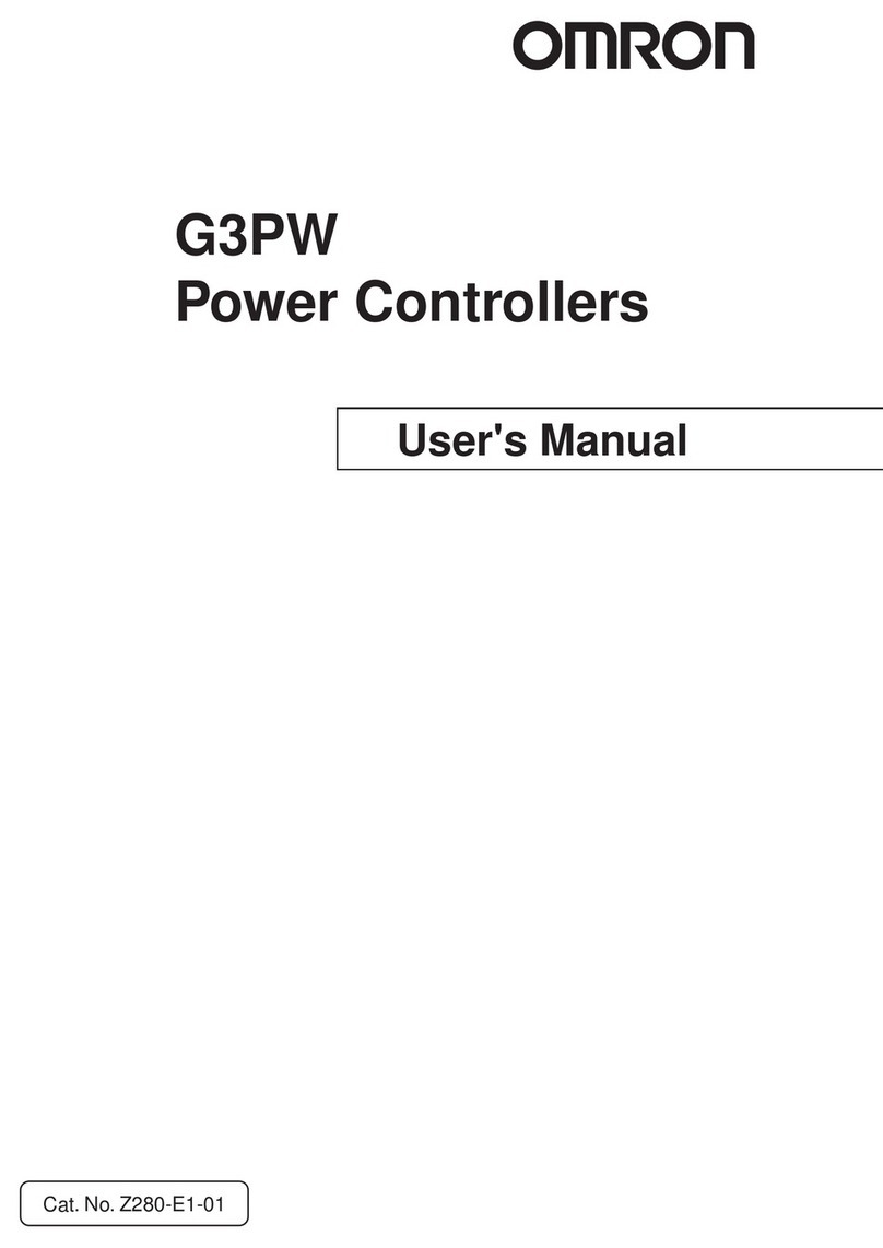 Omron G3PW User manual Omron G3PW User manual