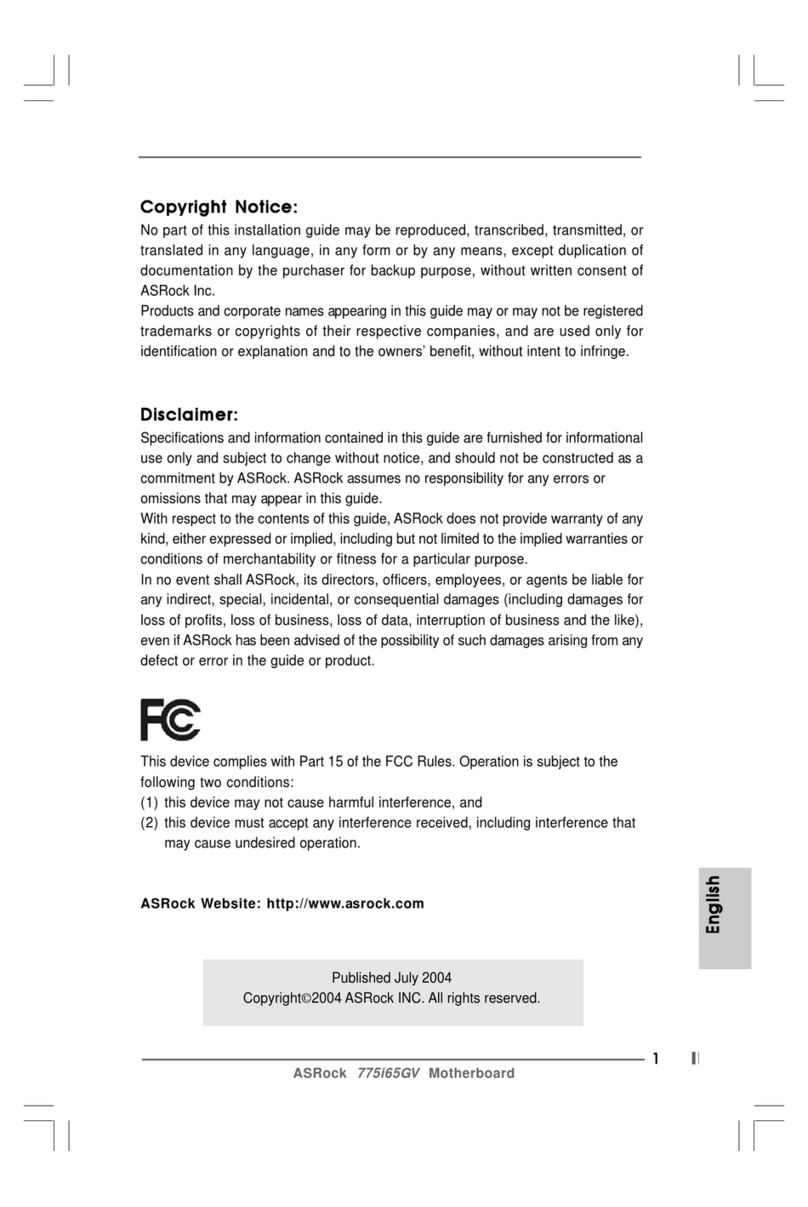 ASROCK 775i65GV user manual