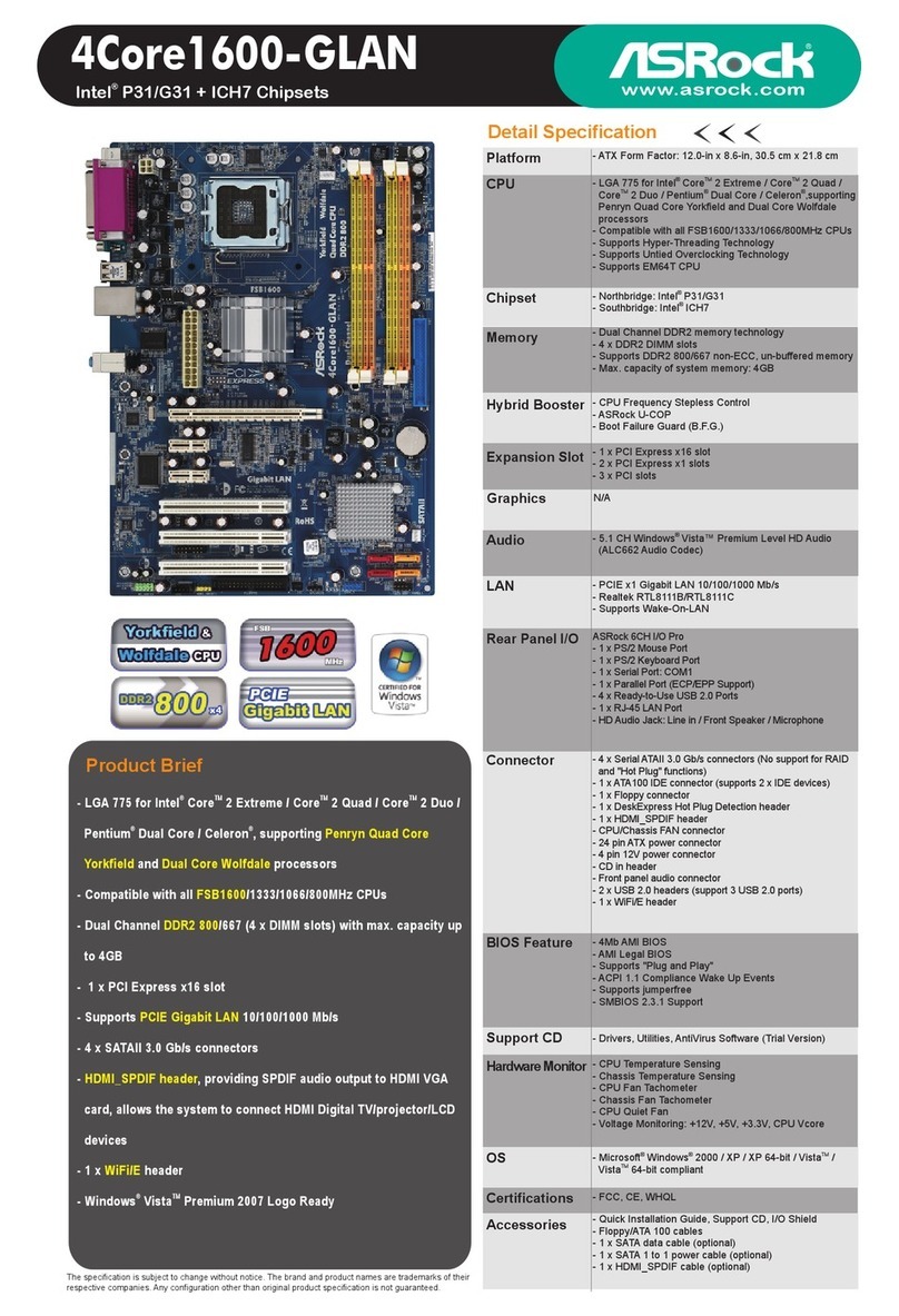 ASROCK 4Core1600-GLAN specification