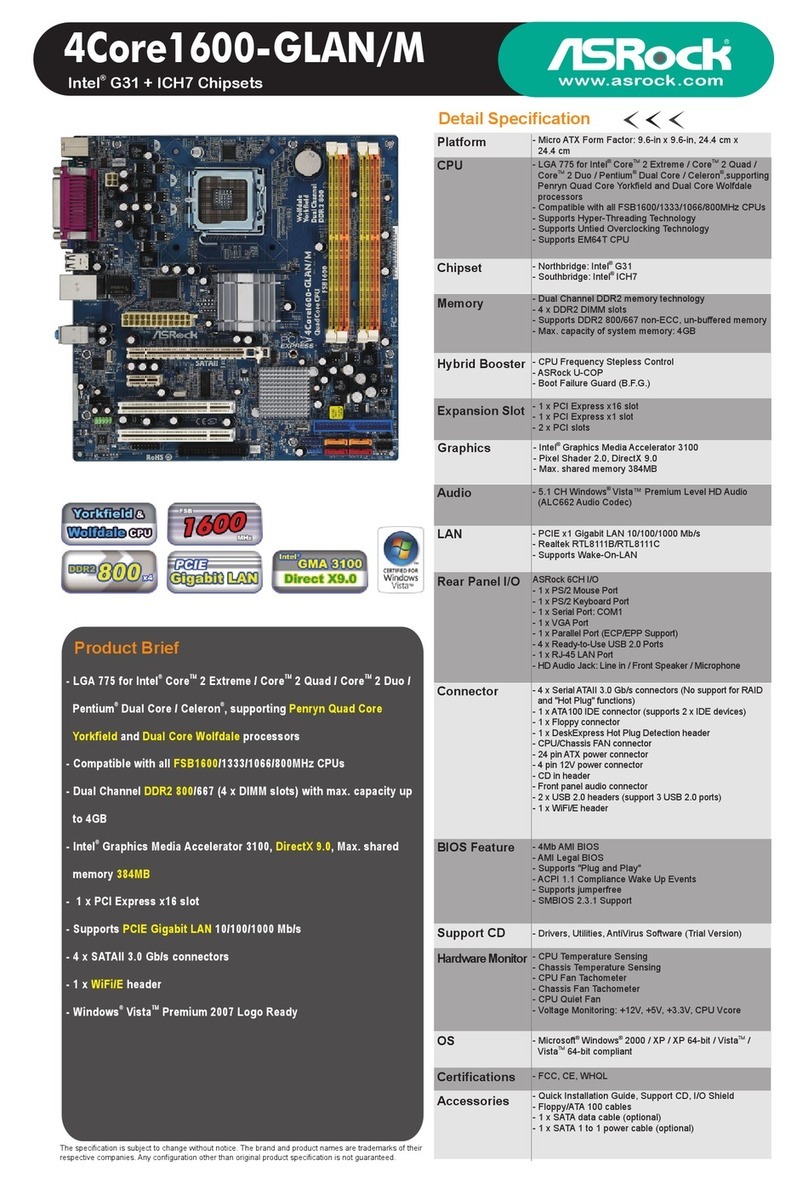 ASROCK 4CORE1600-GLAN/M User manual