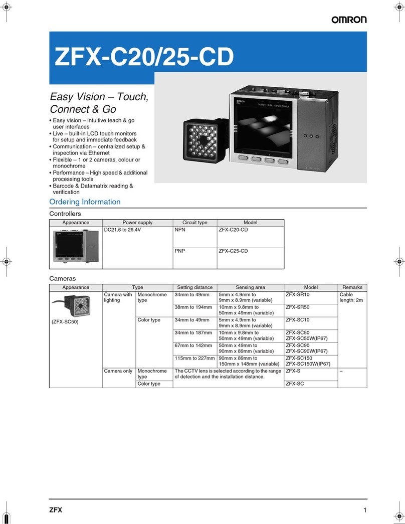 Omron ZFX-C20-CD User manual