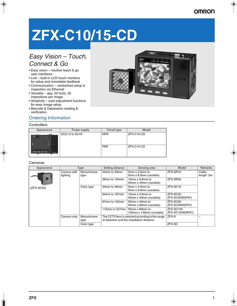 Omron ZFX-C10-CD User manual