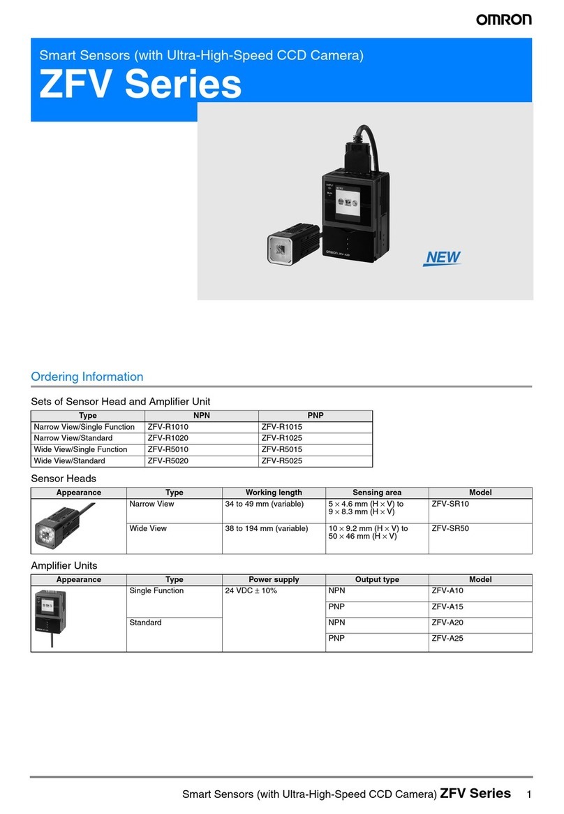 Omron ZFV-SR10 User manual