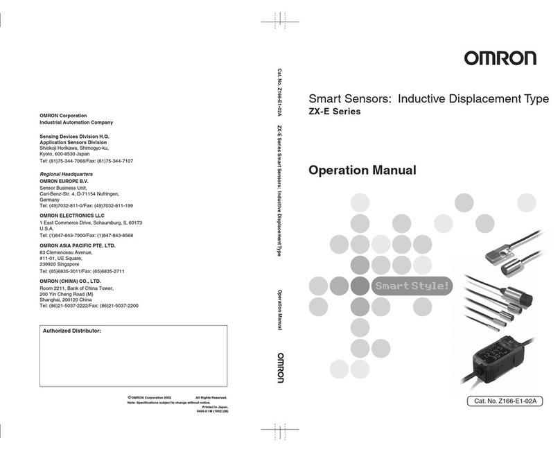 Omron ZX-E - User manual