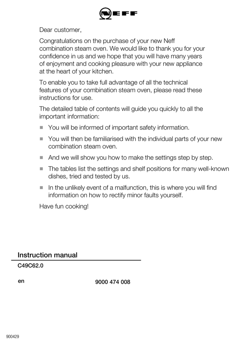 NEFF C49C62N0 instruction manual