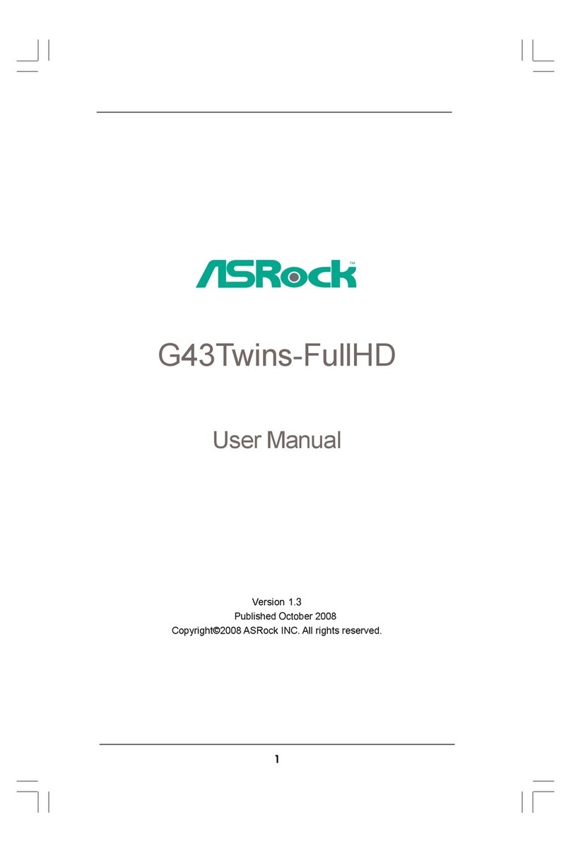 ASROCK G43TWINS-FULLHD user manual