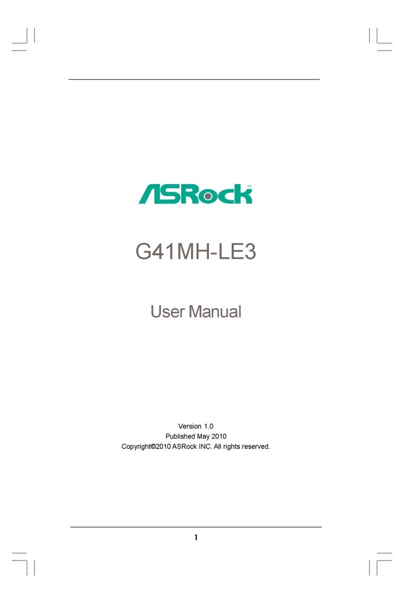 ASROCK G41MH-LE3 User manual