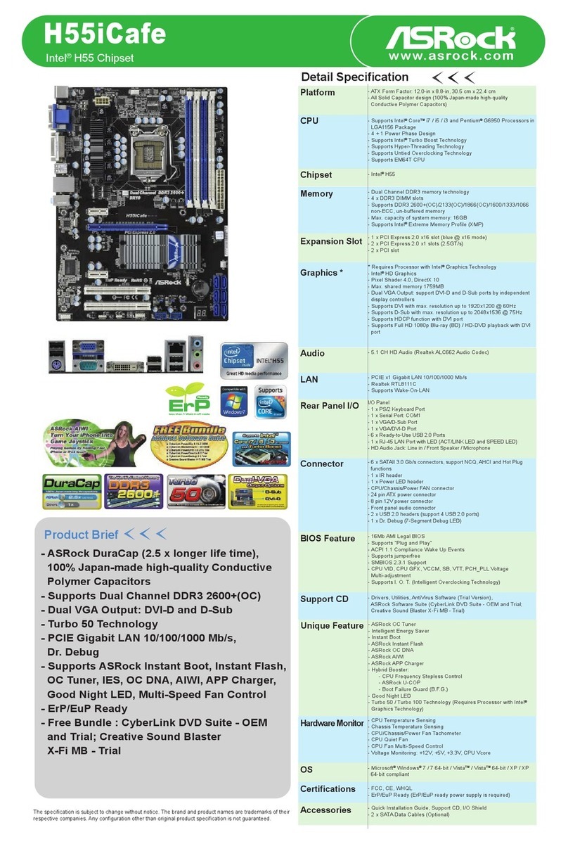 ASROCK H55ICAFE User manual