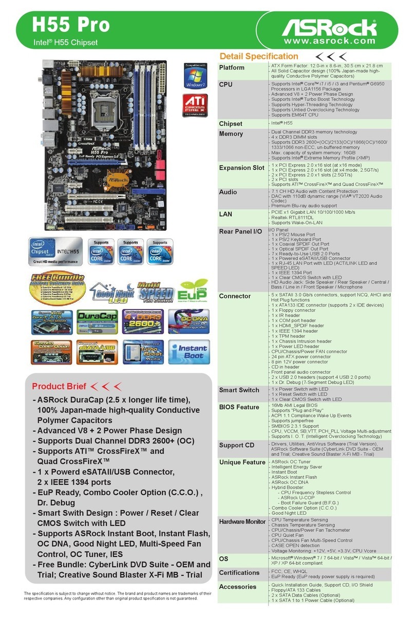 ASROCK H55 PRO - V1.0 brochure