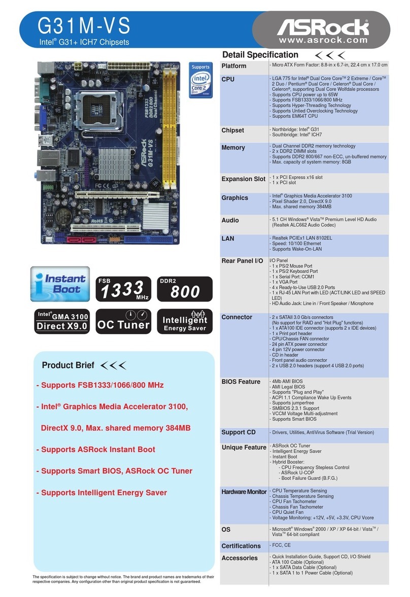 ASROCK G31M-VS brochure
