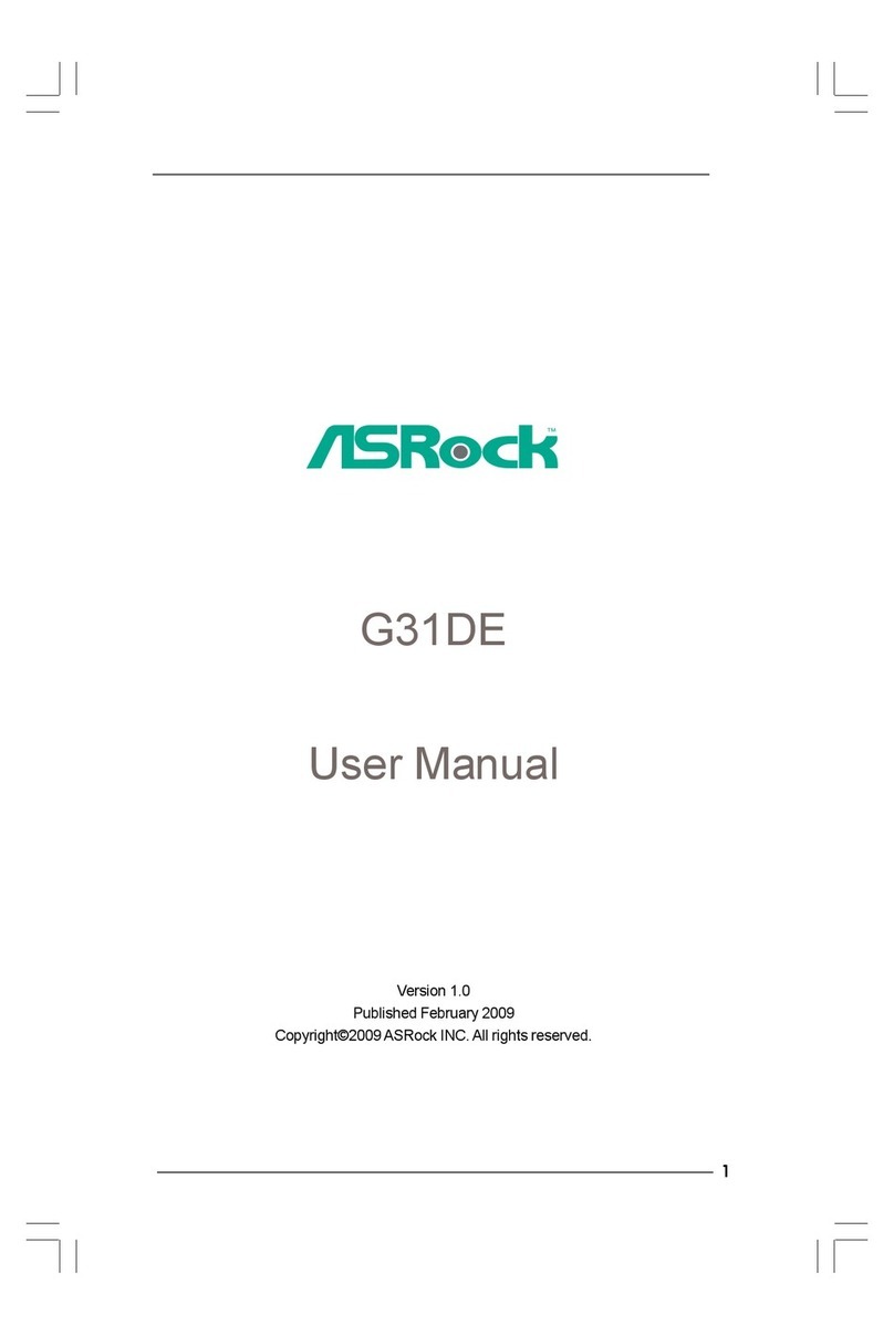 ASROCK G31DE User manual