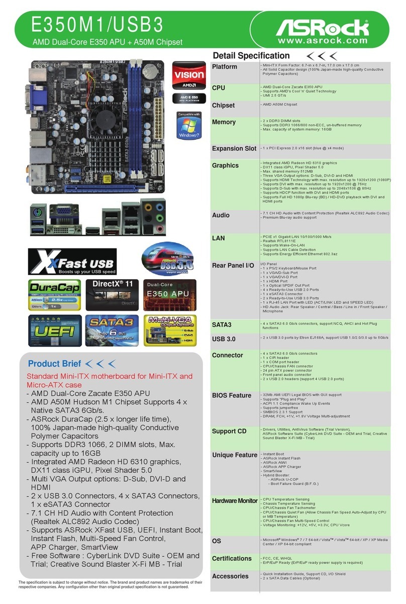 ASROCK E350M1-USB3 - User manual