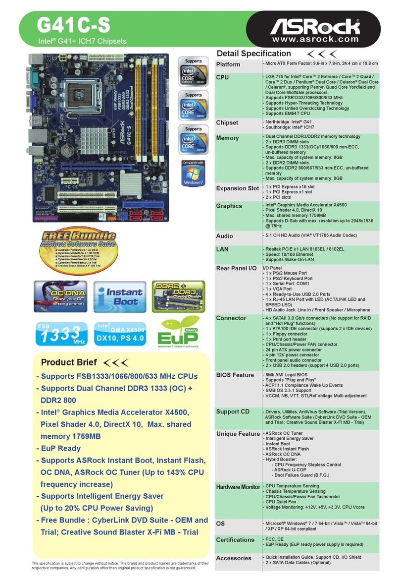 ASROCK G41C-S brochure