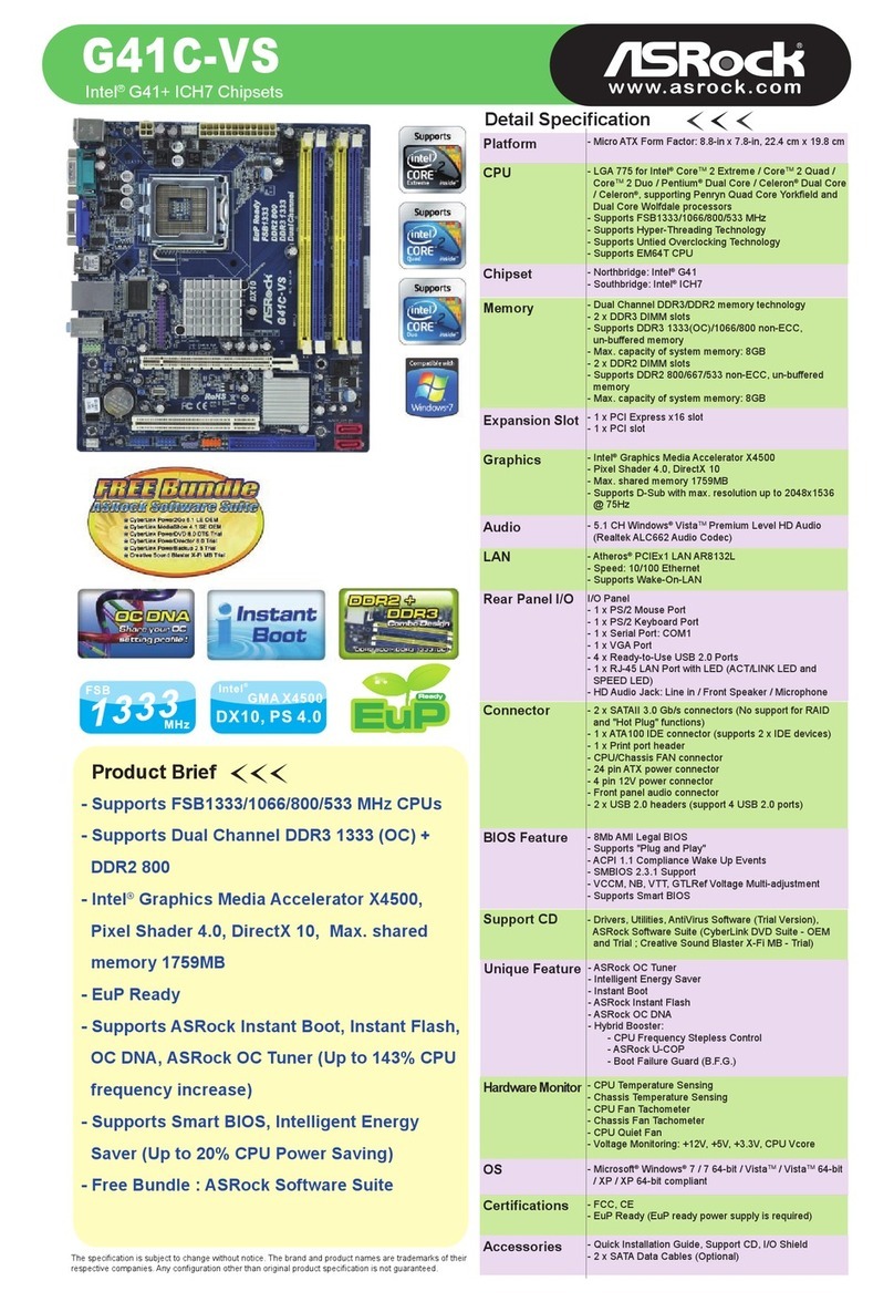 ASROCK G41C-VS User manual