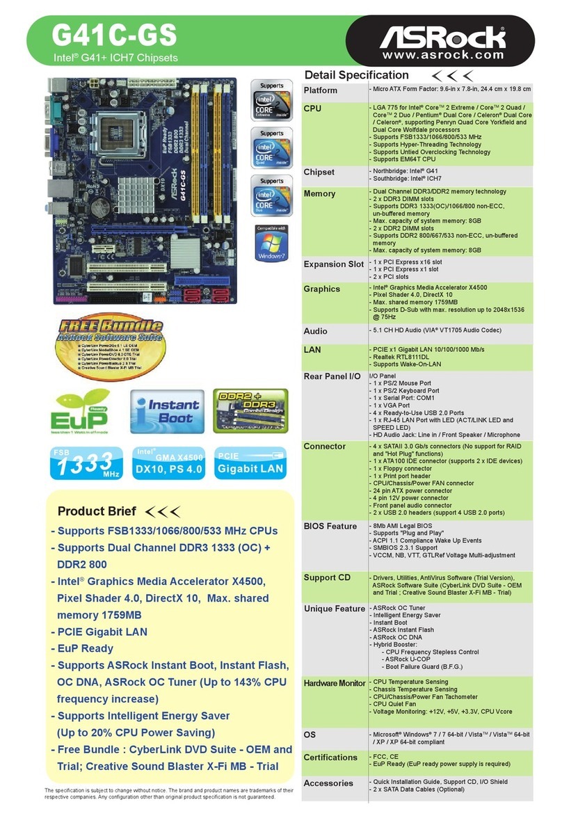 ASROCK G41C-GS User manual