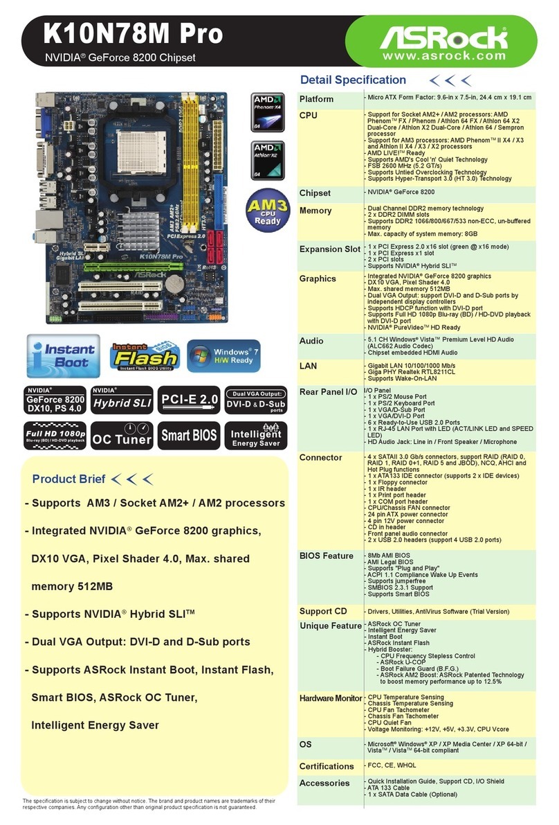 ASROCK K10N78M PRO User manual