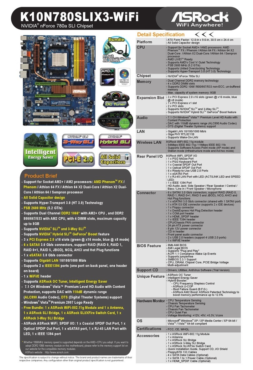 ASROCK K10N780SLIX3-WIFI brochure