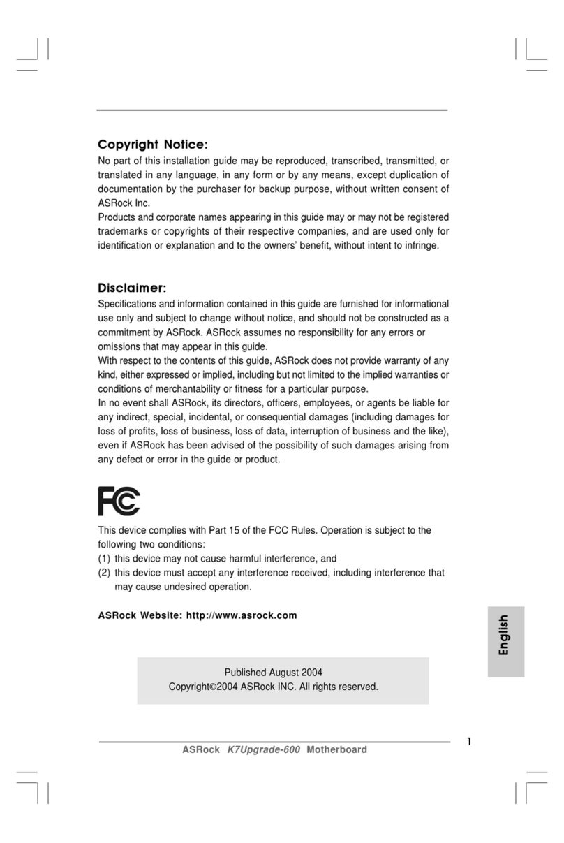 ASROCK K7UPGRADE - User manual