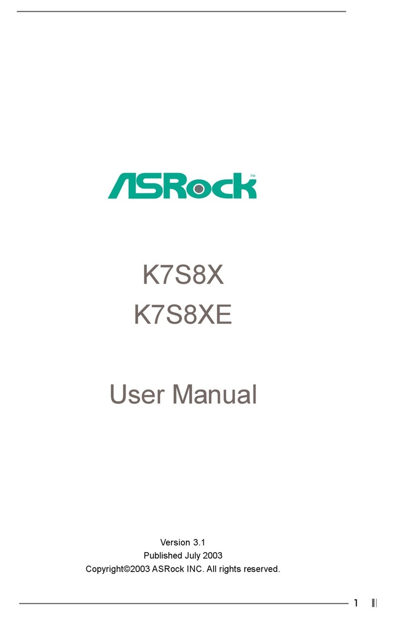 ASROCK K7S8X - VERSION 3.1 user manual