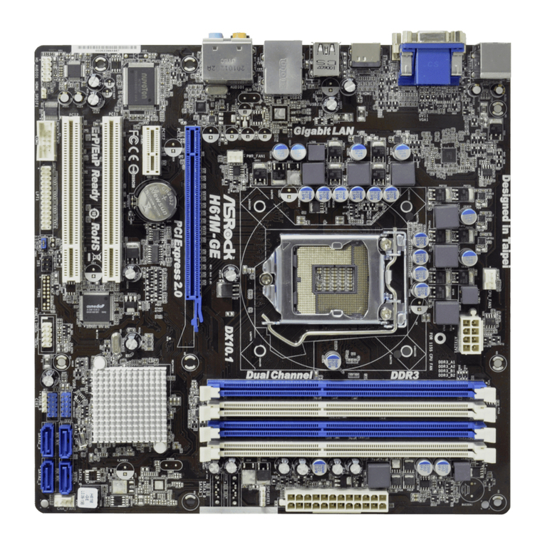 ASROCK H61M-GE Brochure & specs