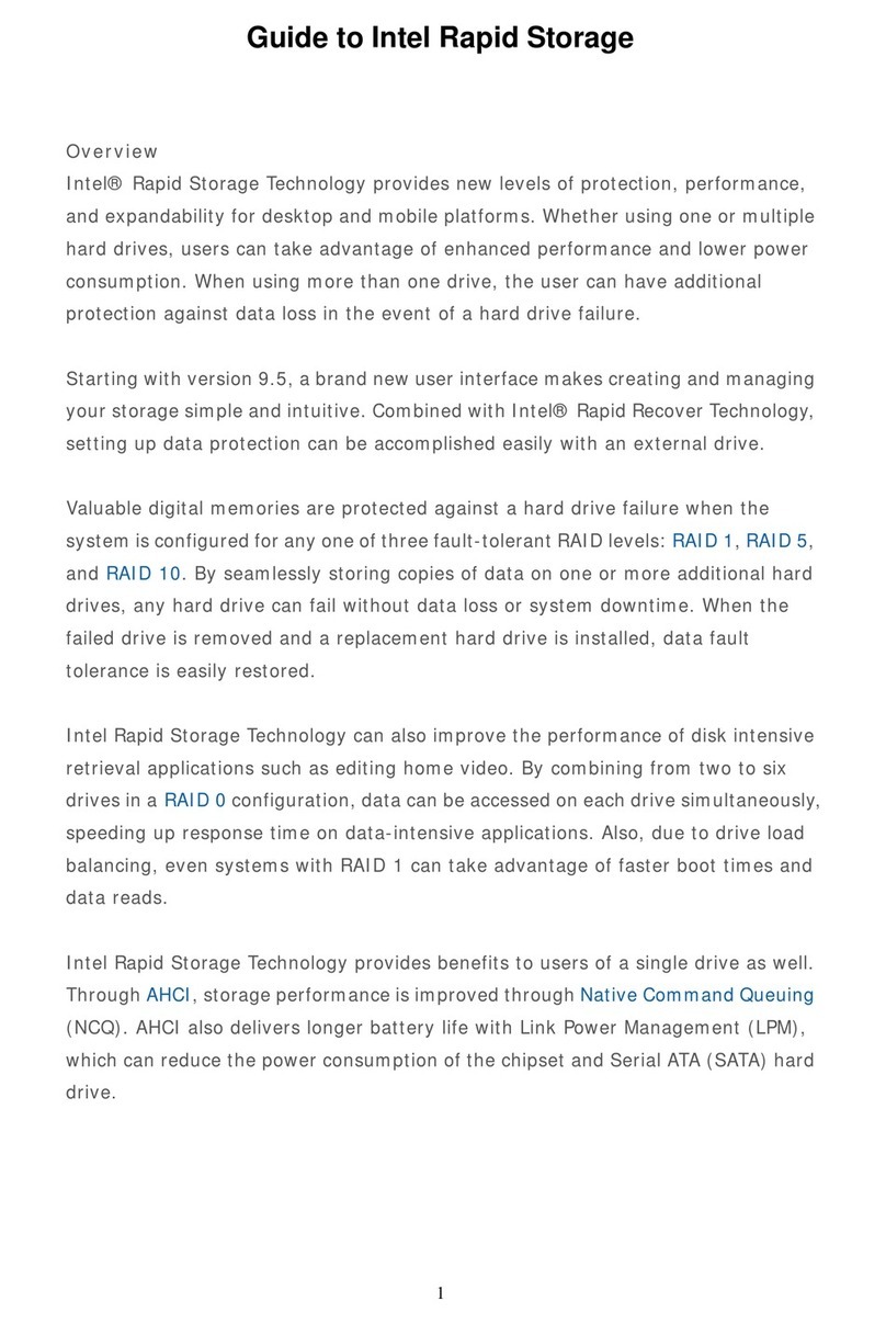 Intel INTEL RAPID STORAGE overview