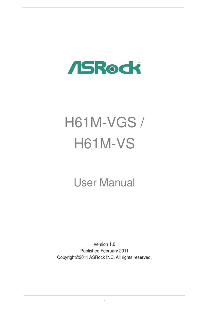 ASROCK H61M-VGS User manual