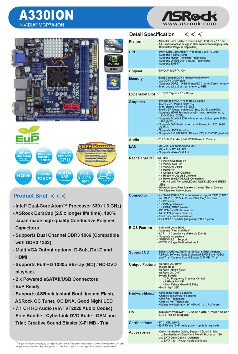 ASROCK A330ION User manual