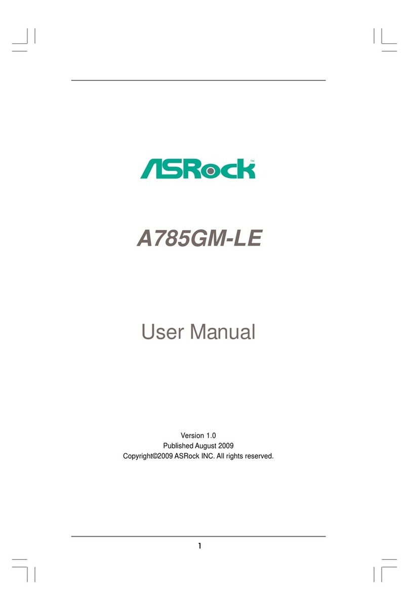 ASROCK A785GM-LE - V1.0 User manual