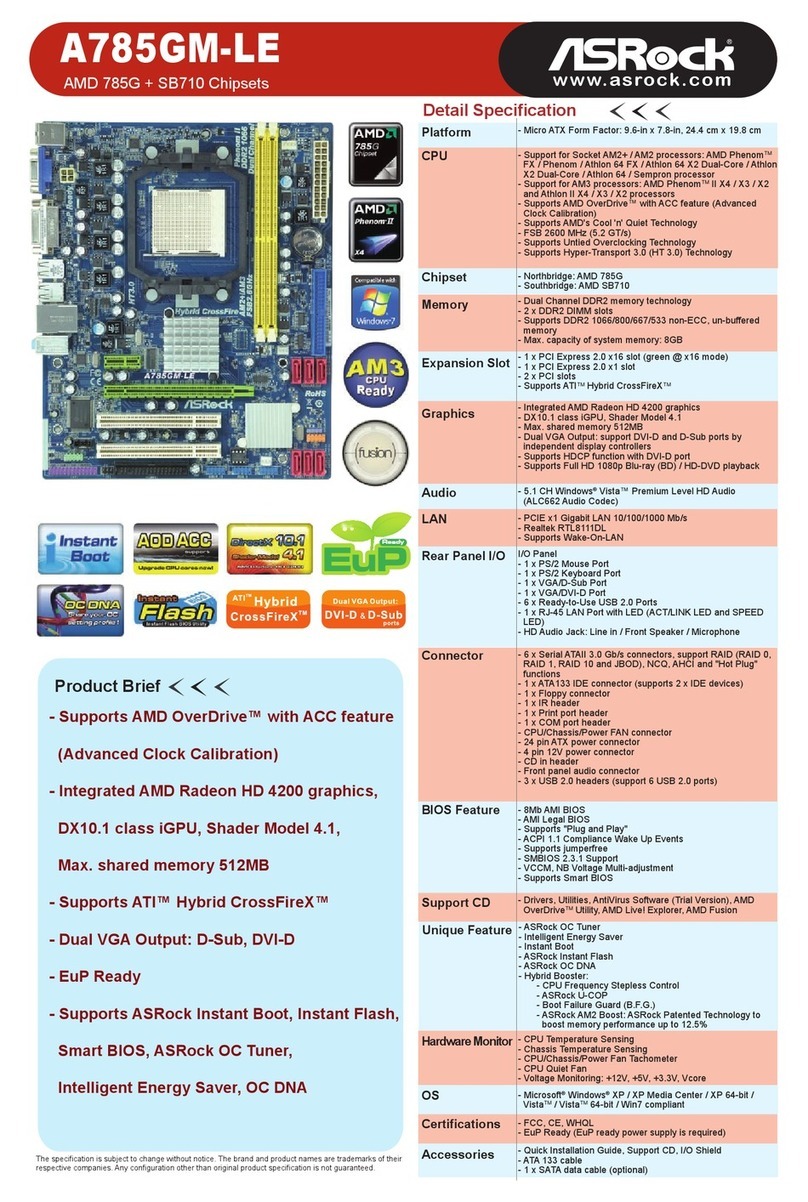 ASROCK A785GM-LE brochure