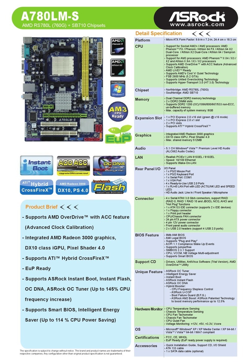 ASROCK A780LM-S User manual