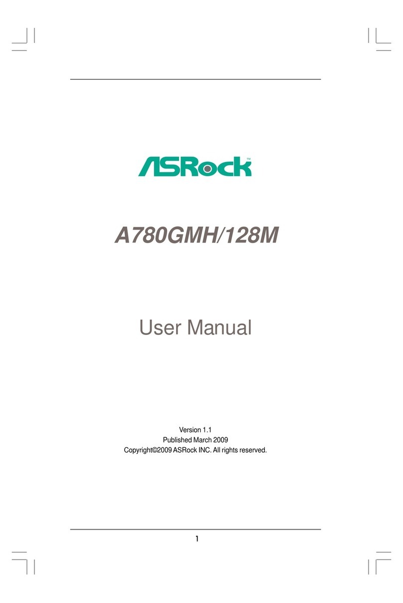 ASROCK A780GMH 128M - V1.1 User manual