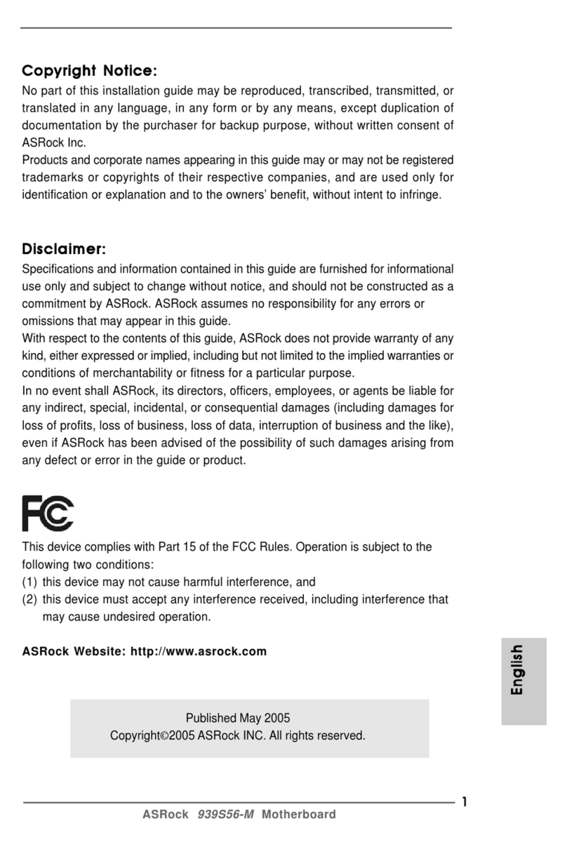 ASROCK 939S56-M User manual