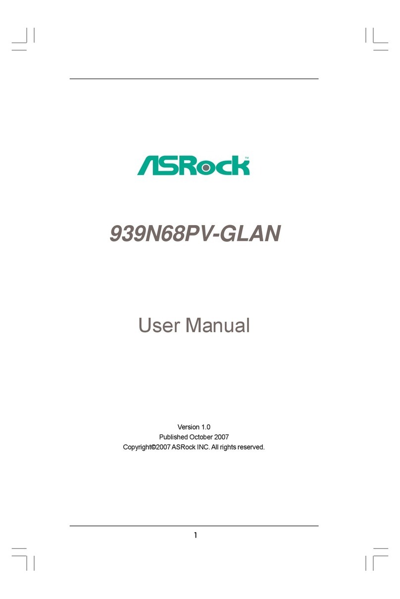 ASROCK 939N68PV-GLAN User manual
