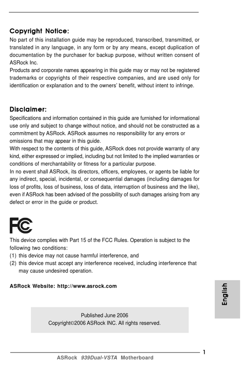 ASROCK 939Dual-VSTA User manual ASROCK 939Dual-VSTA User manual