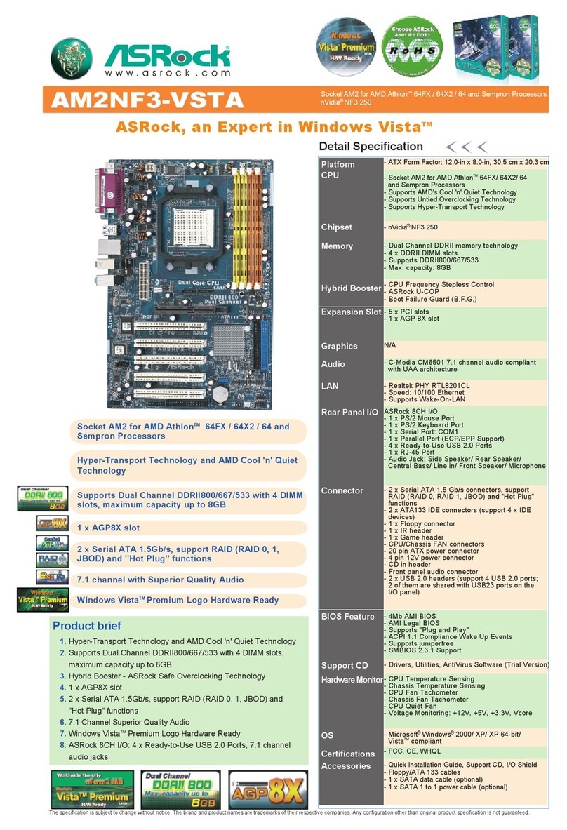 ASROCK AM2NF3-VSTA Specifications