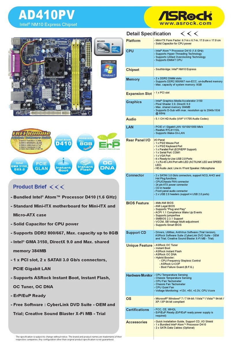 ASROCK AD410PV User manual