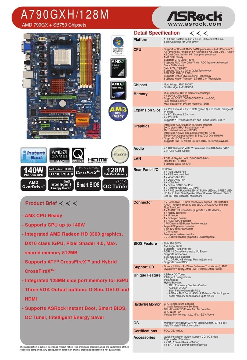 ASROCK A790GXH128M - User manual