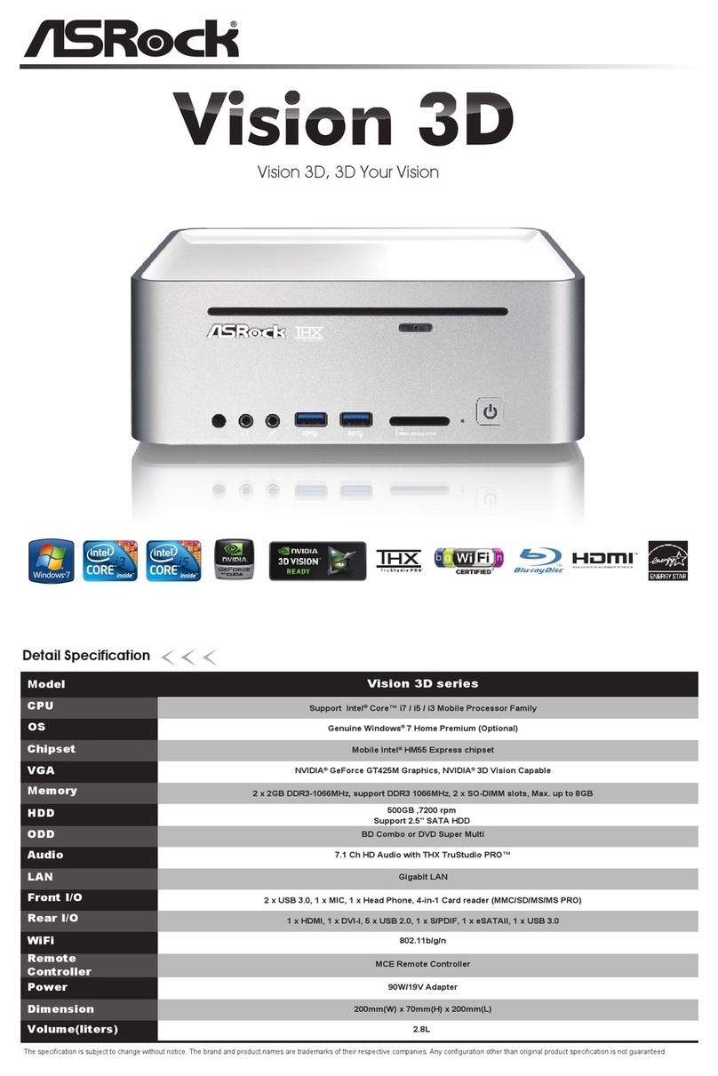 ASROCK VISION 3D SERIES brochure