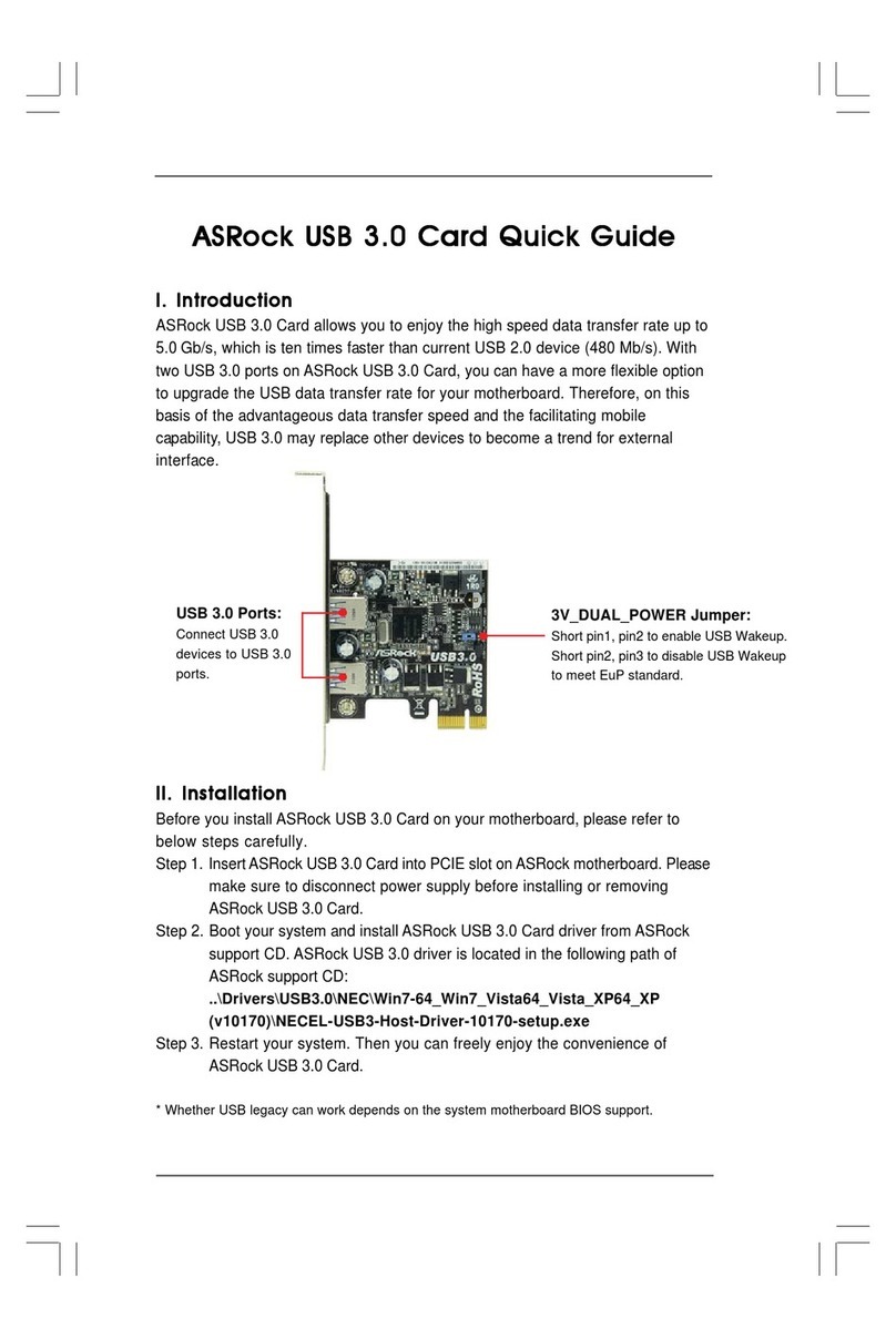 ASROCK SUSB 3.0 User manual ASROCK SUSB 3.0 User manual