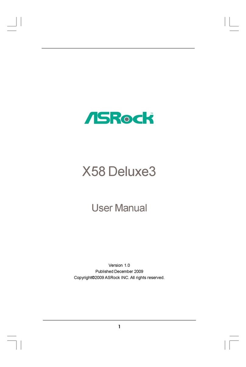 ASROCK X58 DELUXE3 - V1.0 User manual