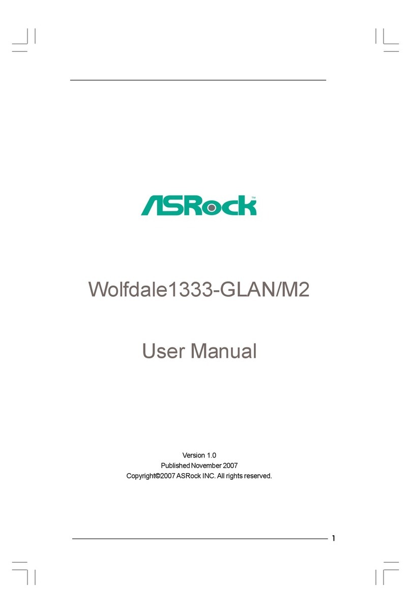 ASROCK WOLFDALE1333-GLAN-M2 - V1.0 User manual