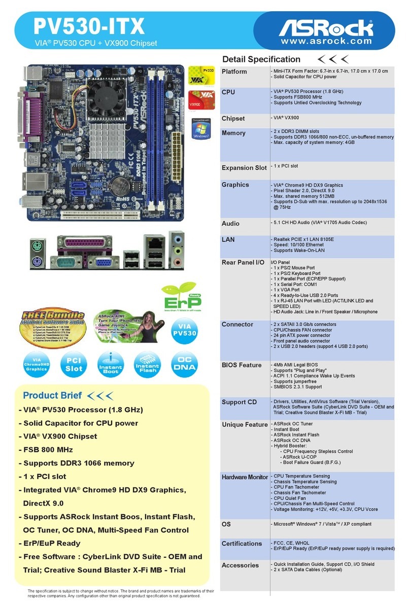 ASROCK PV530-ITX - brochure