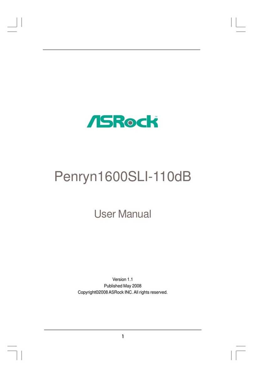 ASROCK PENRYN1600SLI-110DB - V1.1 User manual
