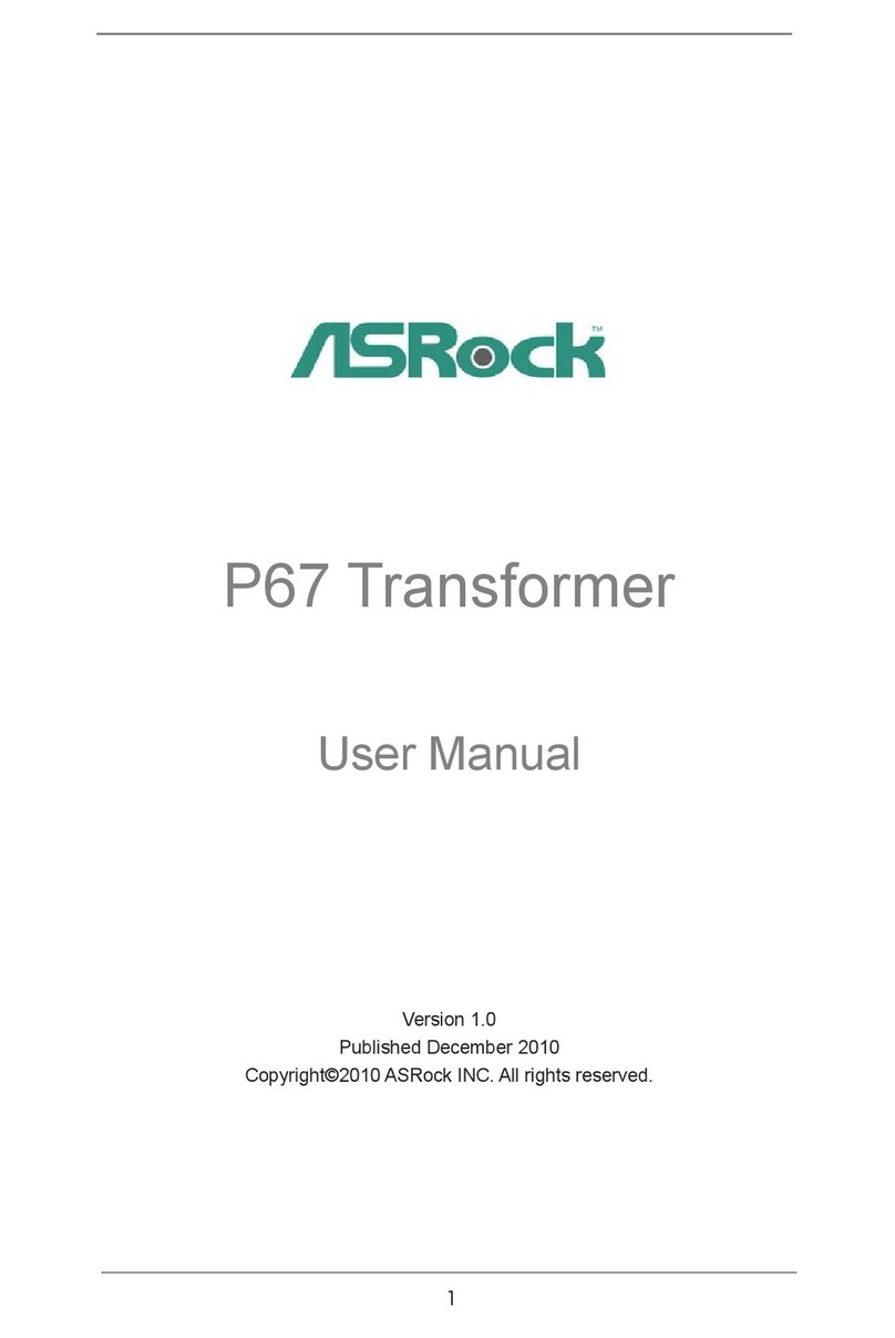 ASROCK P67 TRANSFORMER - User manual