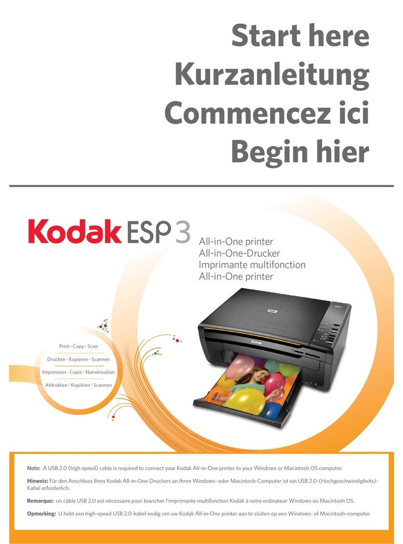 Kodak ESP 3 - All-in-One Color Inkjet Instruction Manual