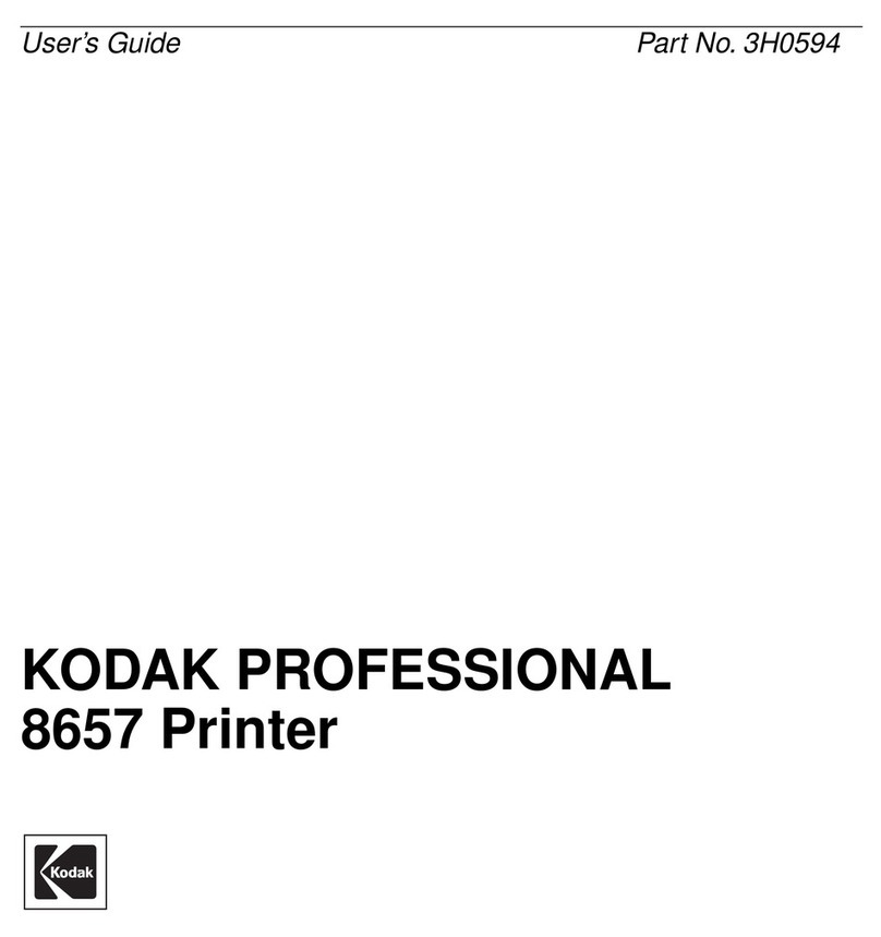 Kodak 8657 THERMAL PRINTER User manual